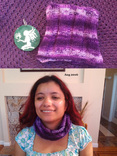 Purple scarf